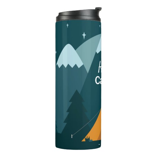 Happy Camper Tent and Mountains Thermosbeker (Gedraaid links)