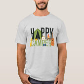 Happy Camper Tent Camping T-shirt (Voorkant)