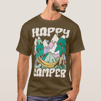 Happy Camper Tent Cool Camping T-shirt