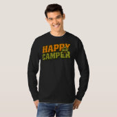 Happy Camper Tent Cool Camping T-shirt (Voorkant volledig)