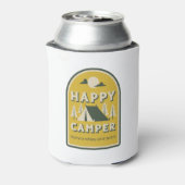 Happy Camper, thuis is waar je tent is Blikjeskoeler (Blikje Achterkant)