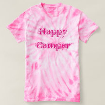 Happy Camper tie dye t-shirt