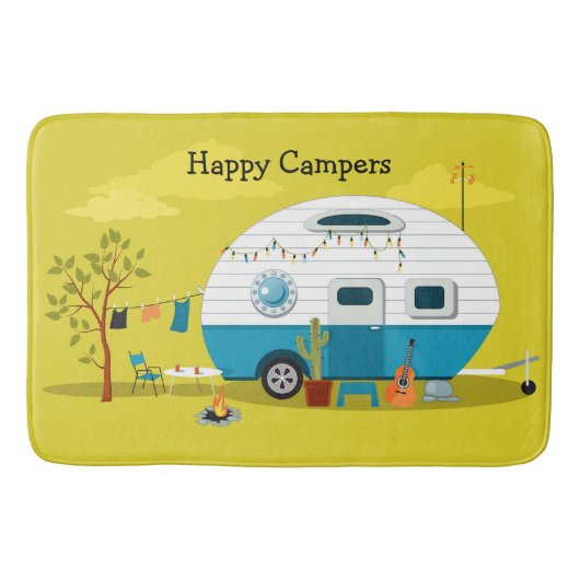 Happy Camper Trailer Badmat (Voorkant)