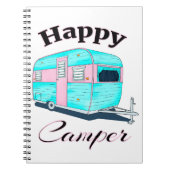 Happy Camper Trailer Camping Notitieboek (Voorkant)