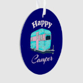 Happy Camper Trailer Camping Ornament (voorkant)