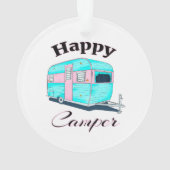Happy Camper Trailer Camping Ornament (achterkant)