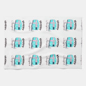 Happy Camper Trailer Camping Theedoek (Horizontaal)