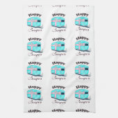 Happy Camper Trailer Camping Theedoek (Verticaal)