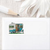 Happy Camper Trailer Etiket