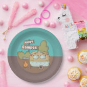 Happy Camper Trailer Paper Bord (Feest)