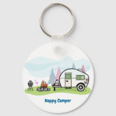 Happy Camper Trailer Sleutelhanger (Voorkant)