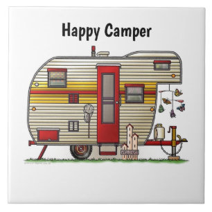 Happy Camper Trailer Tegeltje