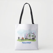 Happy Camper Trailer Tote Bag (Voorkant)