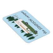 HAPPY CAMPER Truck Camping RVing Motorhome Trees Magneet (Rechterzijde)