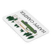 HAPPY CAMPER Truck Camping RVing Motorhome Trees Magneet (Rechterzijde)