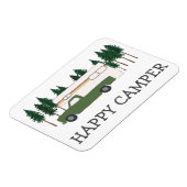 HAPPY CAMPER Truck Camping RVing Motorhome Trees Magneet (Linkerzijde)
