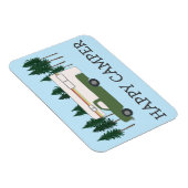 HAPPY CAMPER Truck Camping RVing Motorhome Trees Magneet (Rechterzijde)