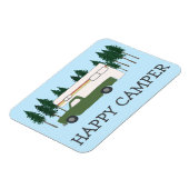 HAPPY CAMPER Truck Camping RVing Motorhome Trees Magneet (Linkerzijde)