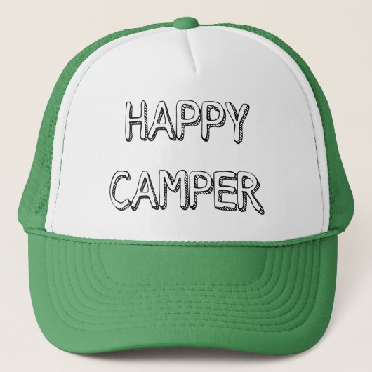 Happy Camper Trucker Hat Pet (Voorkant)