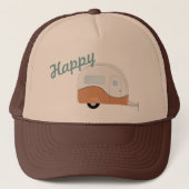 Happy Camper Trucker Hat Trucker Pet (Voorkant)