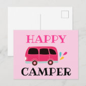 Happy Camper Van Briefkaart (Voorkant / Achterkant)