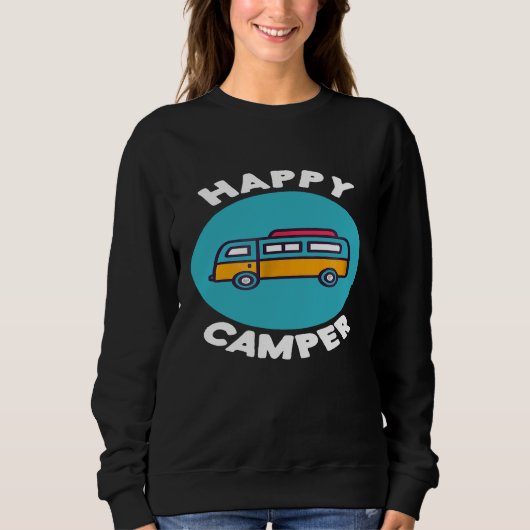 Happy Camper Van Life Camping Life Trui (Voorkant)