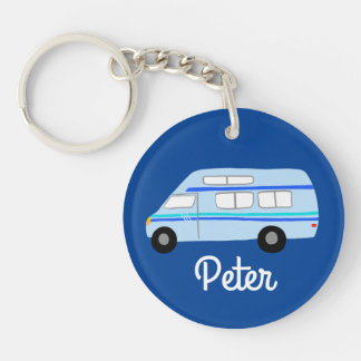 HAPPY CAMPER Van RV Motorhome Campervan CUSTOM Sleutelhanger