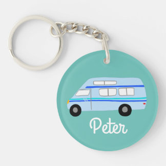 HAPPY CAMPER Van RV Motorhome Campervan CUSTOM Sleutelhanger