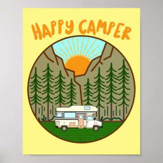 Happy camper - Vanlife-afbeelding #7 Poster
