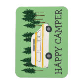 HAPPY CAMPER Vanlife RVing Motorhome Trees Magneet (Verticaal)