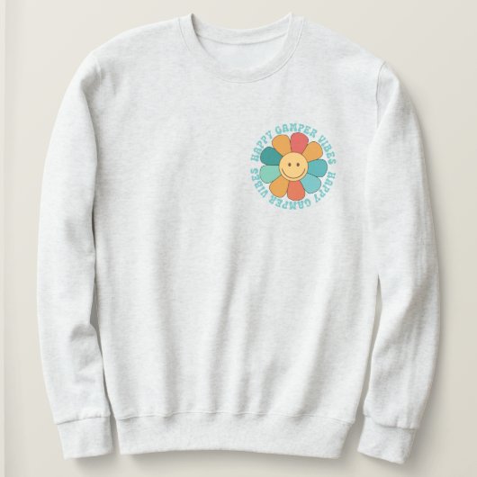 Happy Camper Vibes Sweatshirt (Design voorkant)