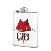 Happy Camper Vinyl Wrapped Flask Heupfles (Links)