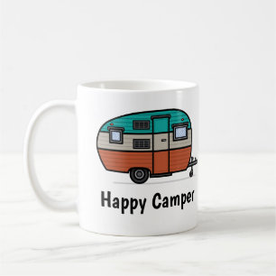 Happy Camper, voeg tekst toe, koffie Mok
