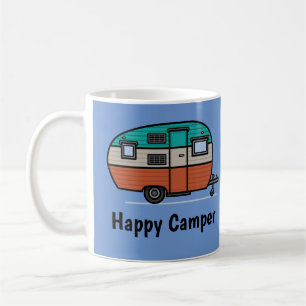 Happy Camper, voeg tekst toe, koffie Mok