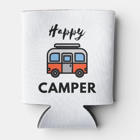 Happy Camper voor wie van kamperen houdt Blikjeskoeler (Voorkant)