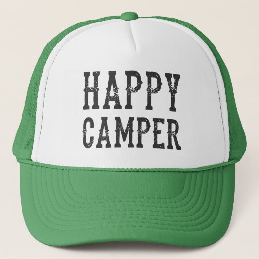 Happy Camper vrachtwagenhoed Trucker Pet (Voorkant)