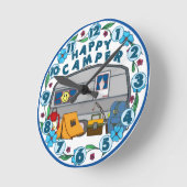 Happy Camper Wall klok (Hoek)