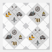 Happy Camper Wallpaper Behang (Voorkant)