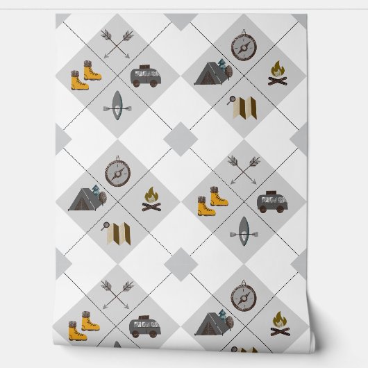 Happy Camper Wallpaper Behang (Afrollen)