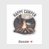 Happy Camper waterdicht Sticker (Vel)