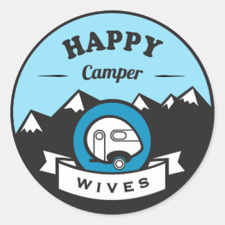 Happy Camper Wives - 3inch Sticker