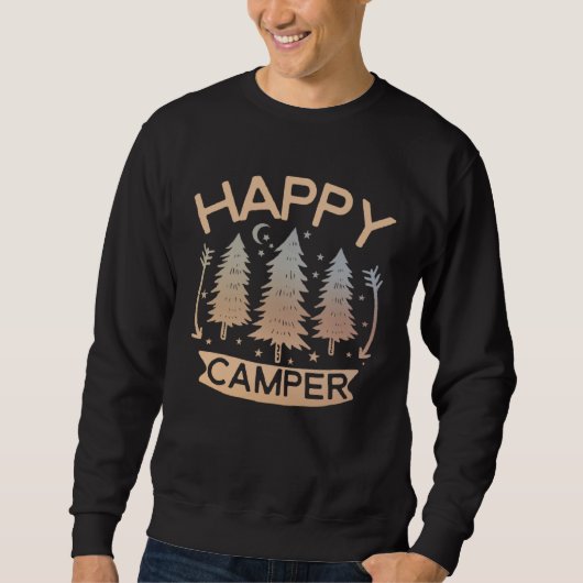 Happy Camper  Womens Family RV Camping  Kids Trui (Voorkant)