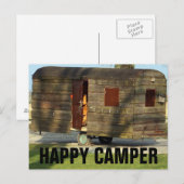 Happy Camper Wooden Camper Trailer Briefkaarten (Voorkant / Achterkant)