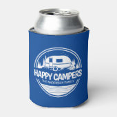 Happy Campers  Blue Camping Blikjeskoeler (Blikje Voorkant)