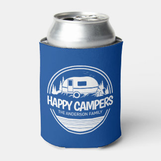 Happy Campers Blue Camping Blikjeskoeler