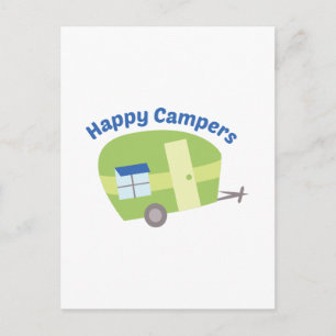Happy Campers Briefkaart