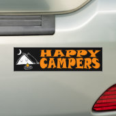 Happy Campers Bumpersticker (Op auto)
