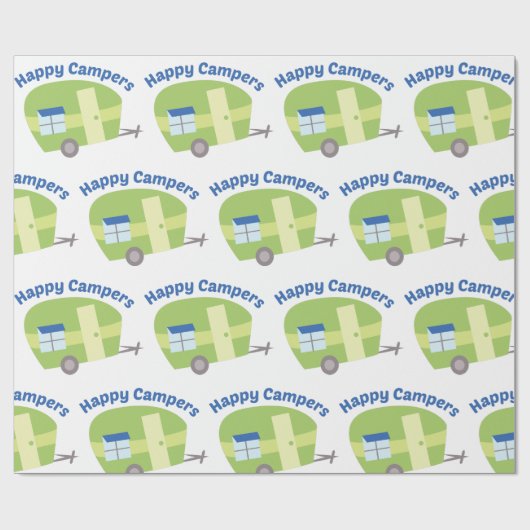Happy Campers Cadeaupapier (Vlak)