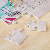 Happy Campers | Camping familienaam Legpuzzel (Zijkant)