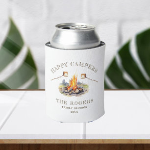 Happy Campers Camping Vacking Family Trip Custom Blikjeskoeler